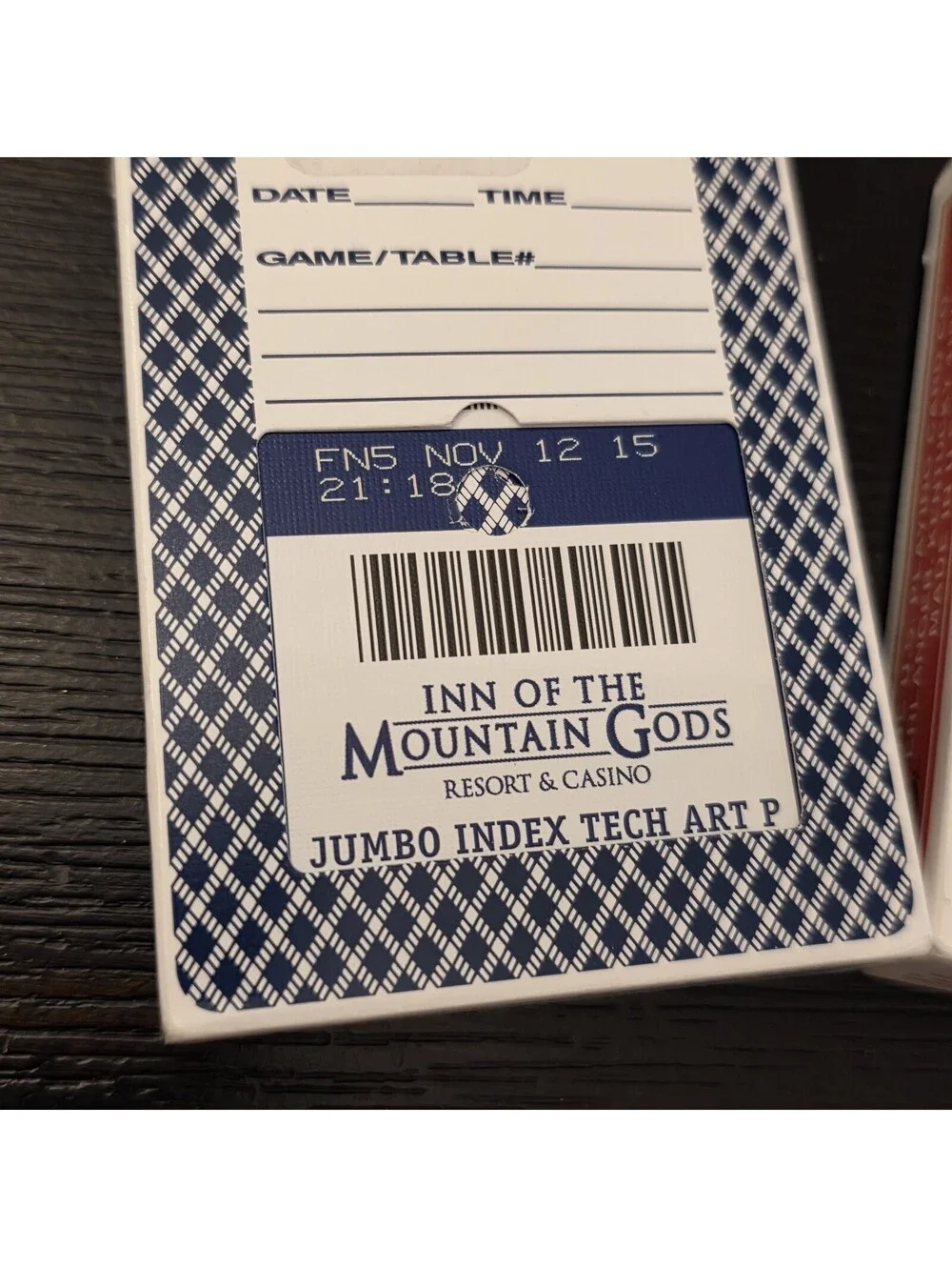 Lot Of 2 Inn Of The Mountain Gods Casino Playing Cards Bee Jumbo Index Complete